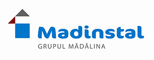 Logoul firmei Madinstal, parte a Grupului de firme Madalina din Campulung