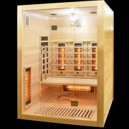 SAUNA CU INFRAROSU SANOTECHNIK OPEN PENTRU 3 PERSOANE J20150 CROMOTERAPIE