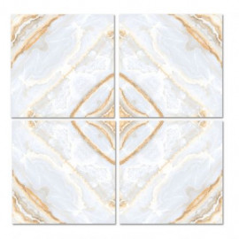 Gresie vitrificata Giallo Gold Book Match Glossy 60 x 60