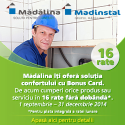 Madalina SRL va ofera conditii foarte bune de achizitionare a produselor si a serviciilor sale prin intermediul Creditului SUPER UTIL de la BRD